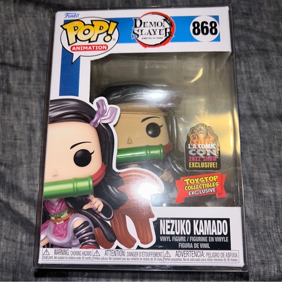 Funko Pop Demon Slayer : Nezuko Kamado Metallic LACC Exclusive 2022 no PROTECTOR - Picture 4 of 7